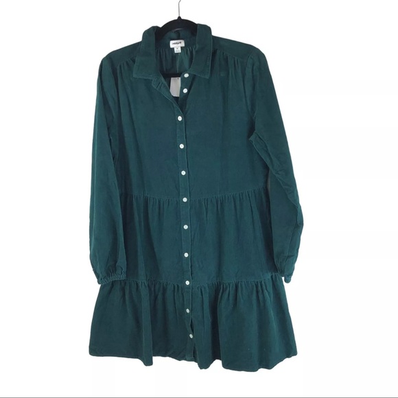 Jcrew corduroy button down Shirtdress - Picture 2 of 4